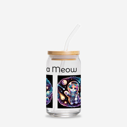 Captain Myra Meow Glass Can 16oz